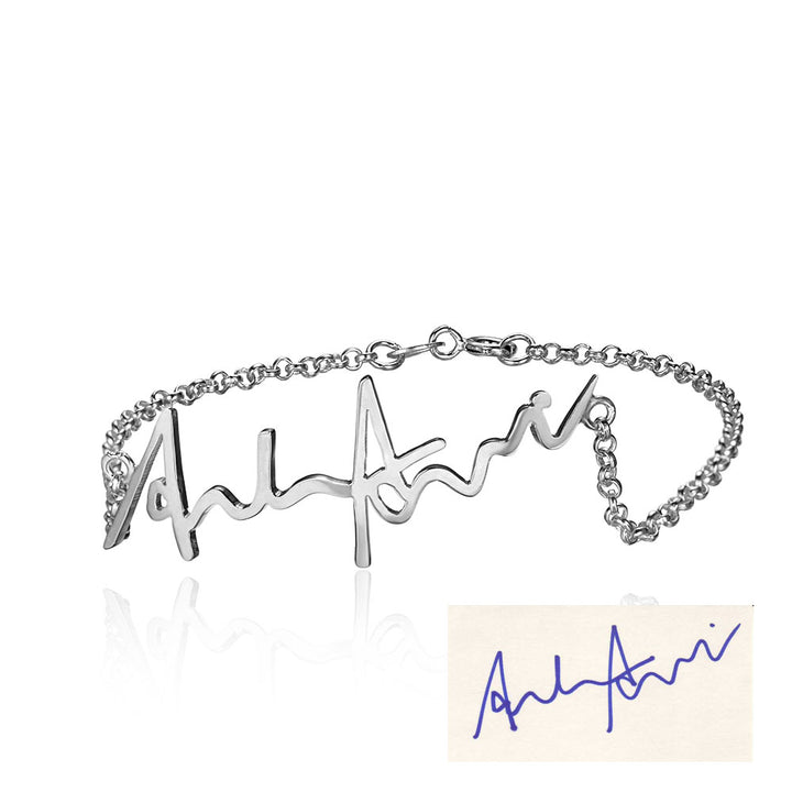 Personalized Silver Handwritten Jewelry