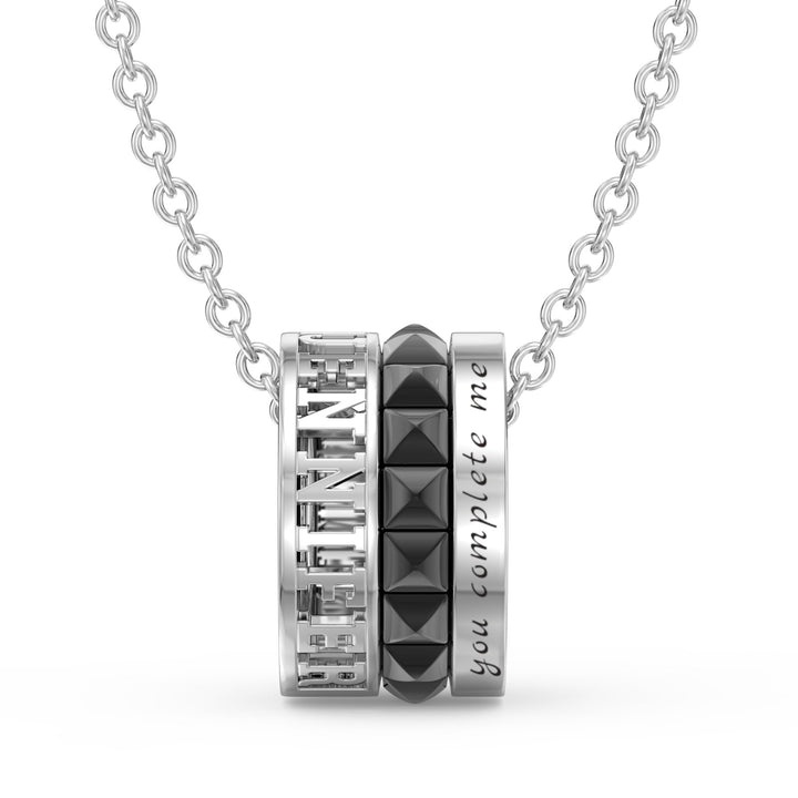 Custom 3D Jewelry Couple Necklace
