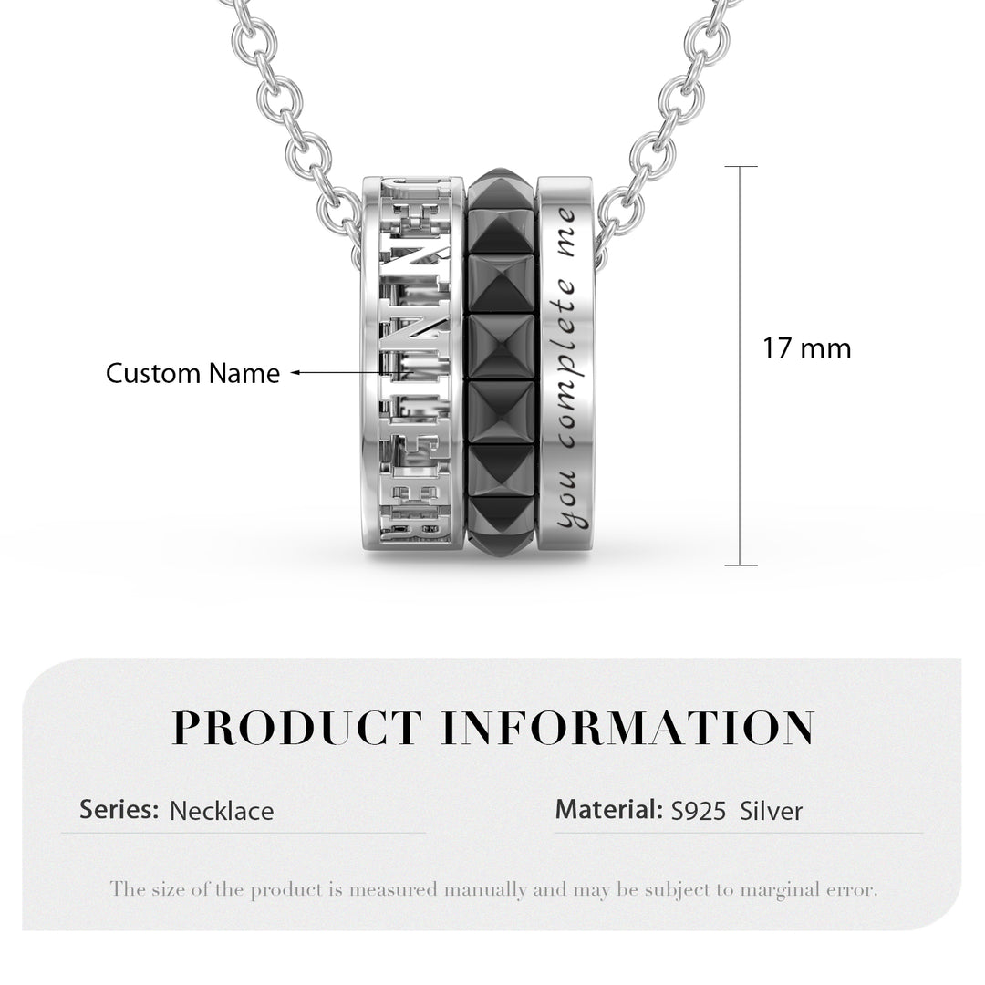 Custom 3D Jewelry Couple Necklace