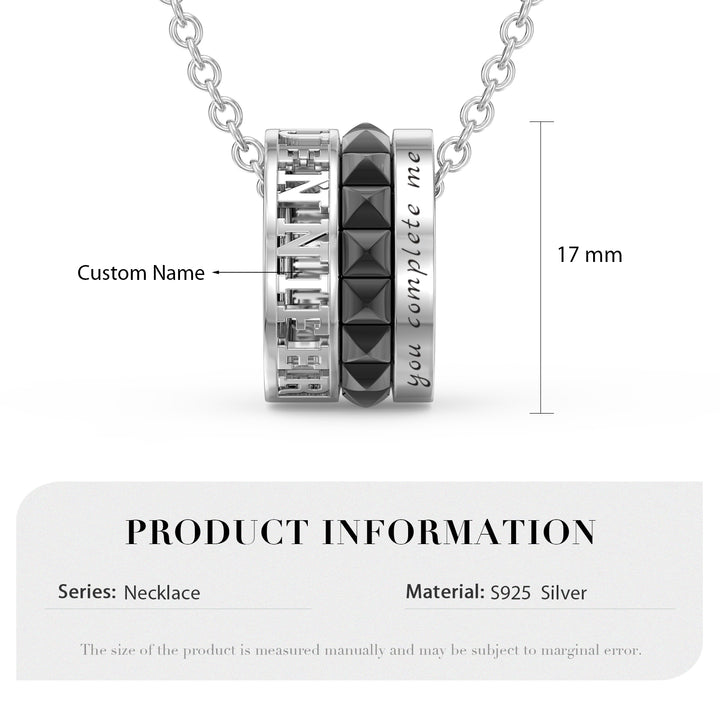 Custom 3D Jewelry Couple Necklace