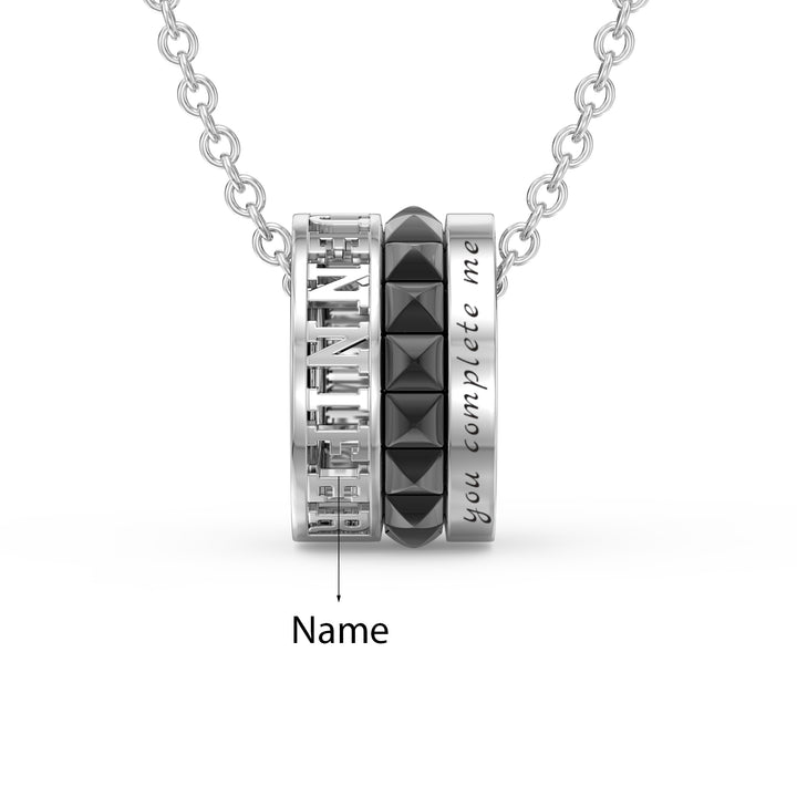 Custom 3D Jewelry Couple Necklace