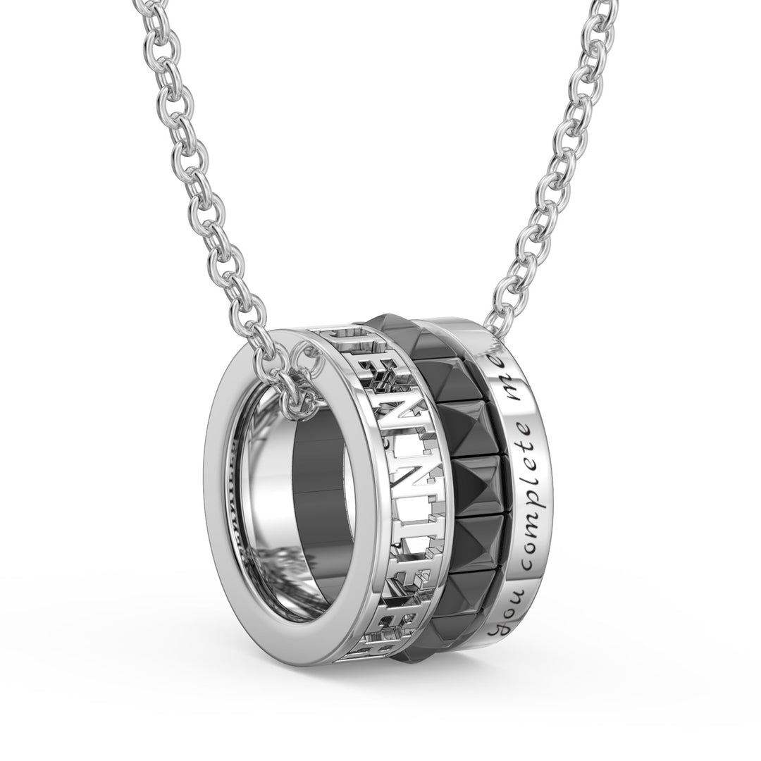 Custom 3D Jewelry Couple Necklace