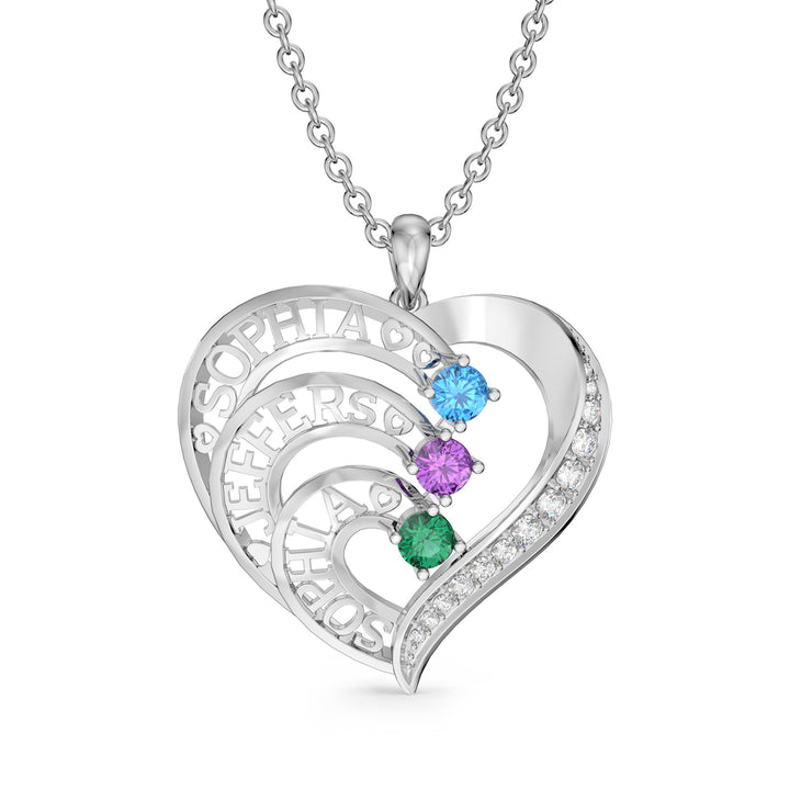 Custom 3D Jewelry Heart Necklace
