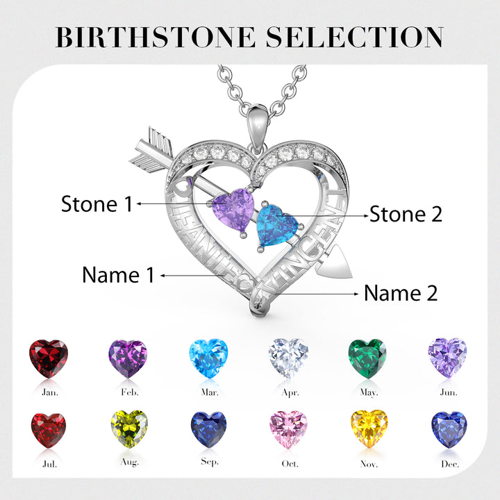 3D Custom Heart Necklace