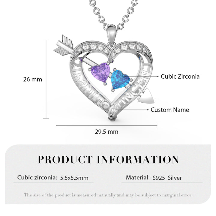 3D Custom Heart Necklace