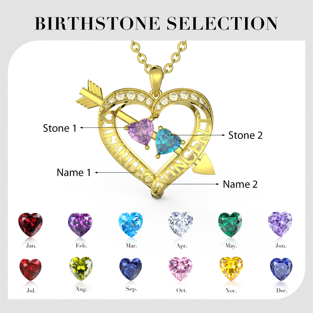3D Custom Heart Necklace