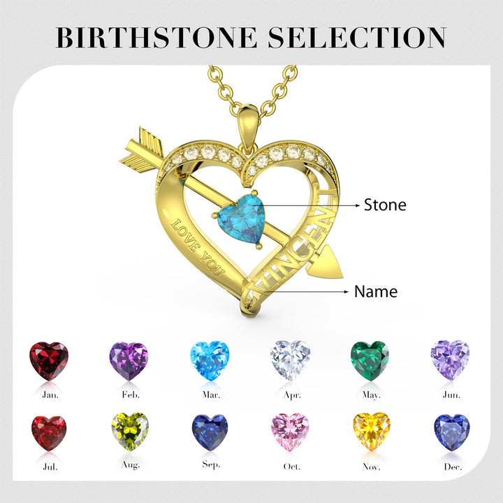 3D Custom Heart Necklace