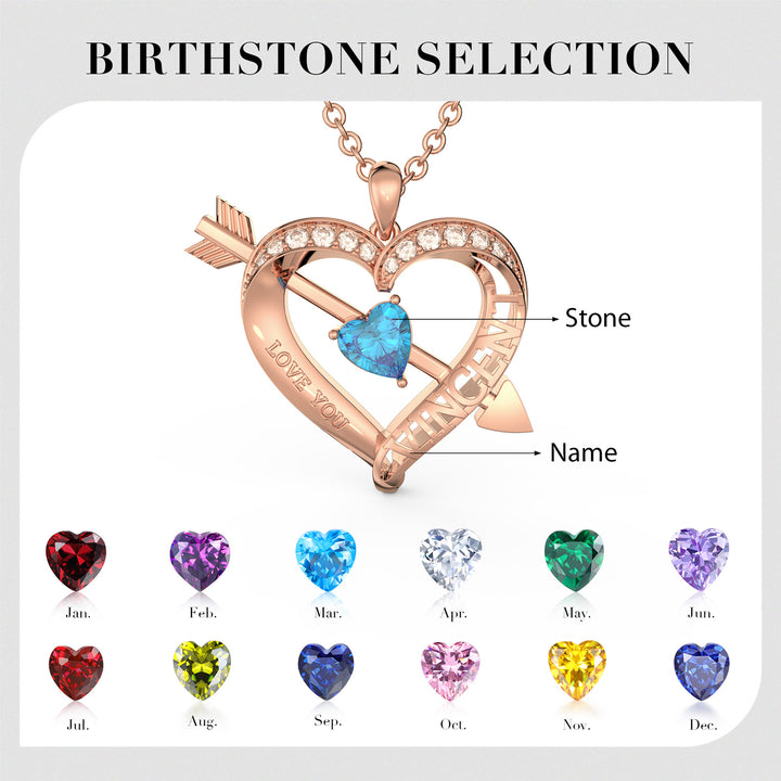 3D Custom Heart Necklace