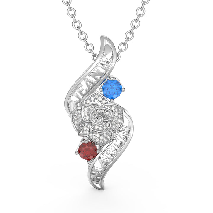 Custom 3D Jewelry Flower Necklace