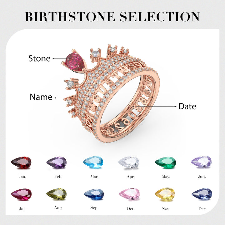 Custom 3D Jewelry Crown Ring