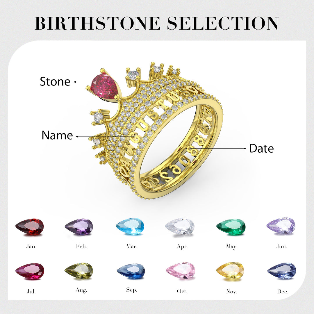 Custom 3D Jewelry Crown Ring