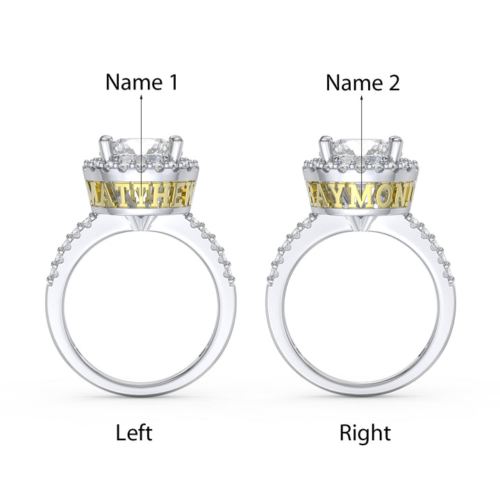 Custom 3D Silver Wedding Ring