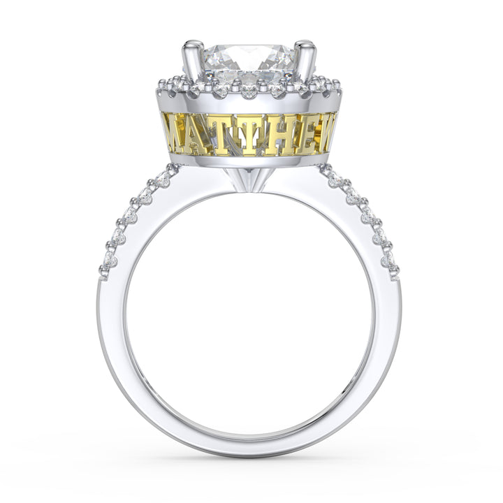 Custom 3D Silver Wedding Ring