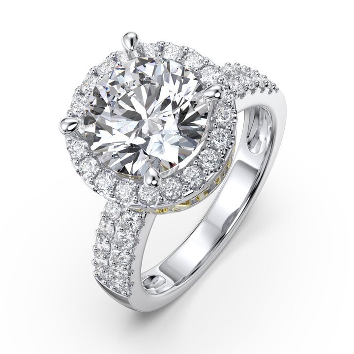Custom 3D Silver Wedding Ring