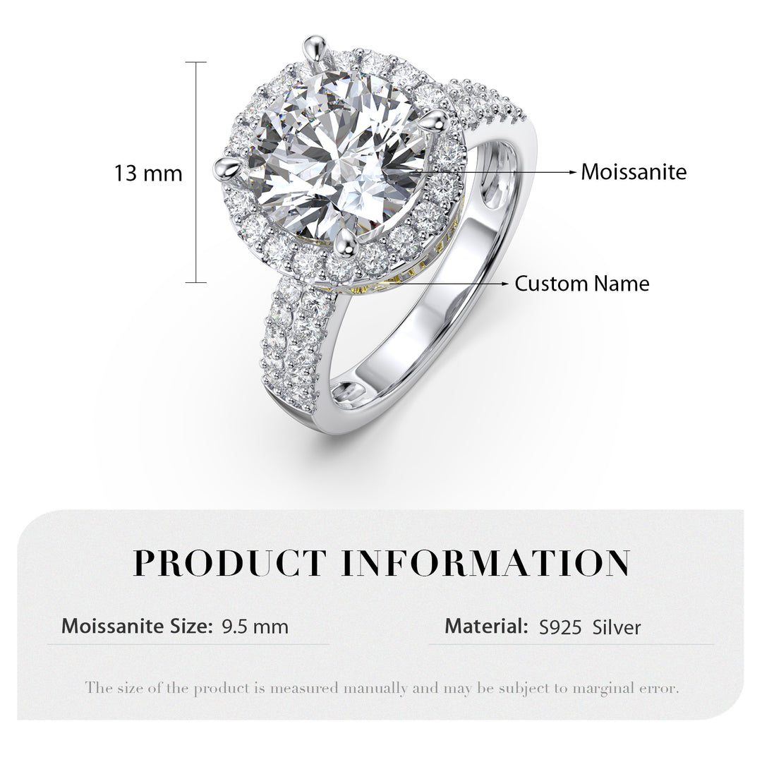 Custom 3D Silver Wedding Ring