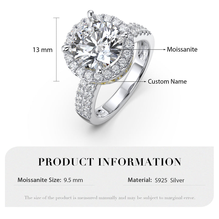 Custom 3D Silver Wedding Ring