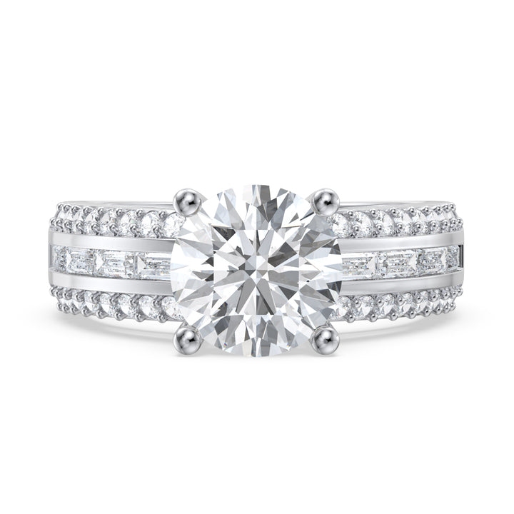 Custom 3D Silver Wedding Ring