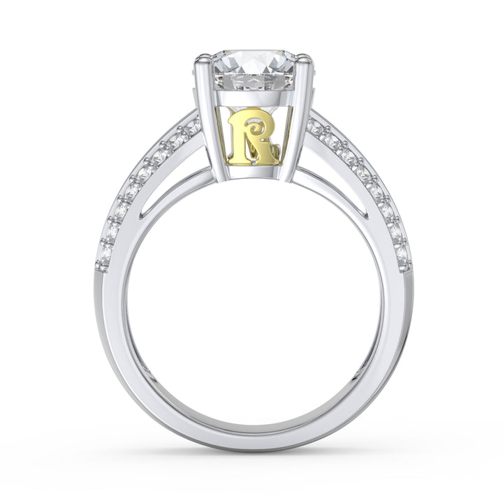 Custom 3D Silver Wedding Ring