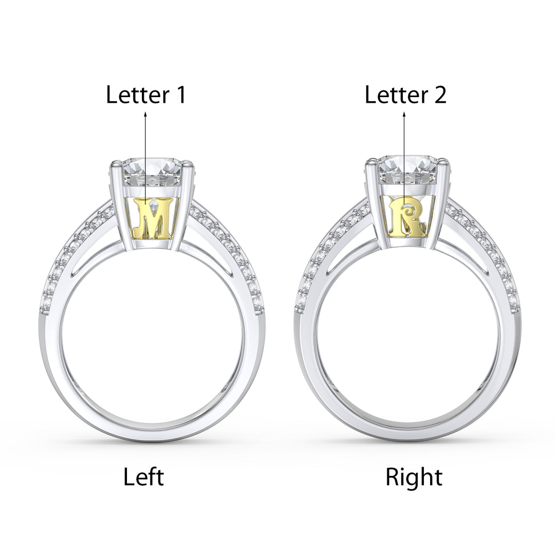 Custom 3D Silver Wedding Ring