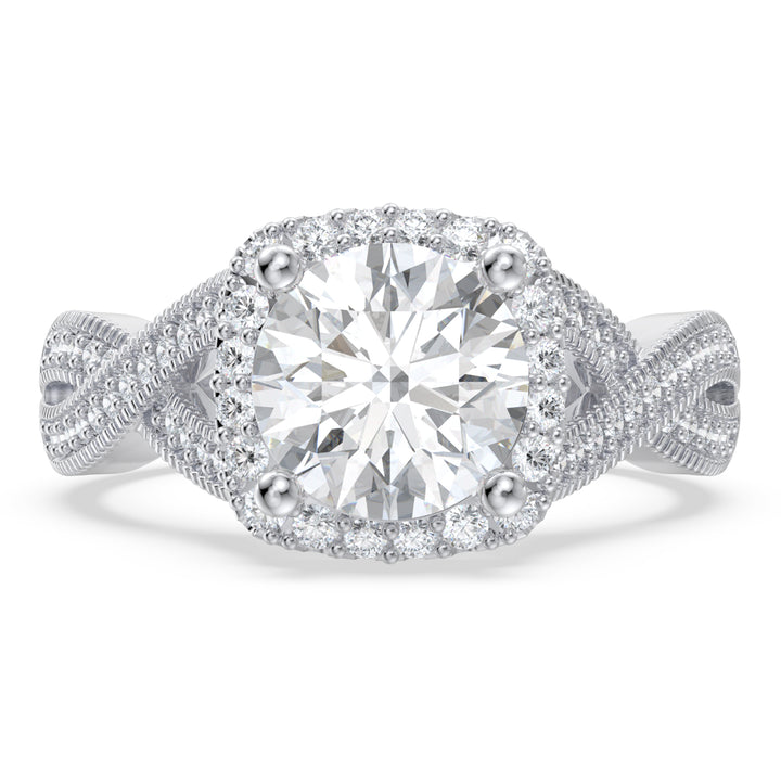 Custom 3D Moissanite Wedding Ring