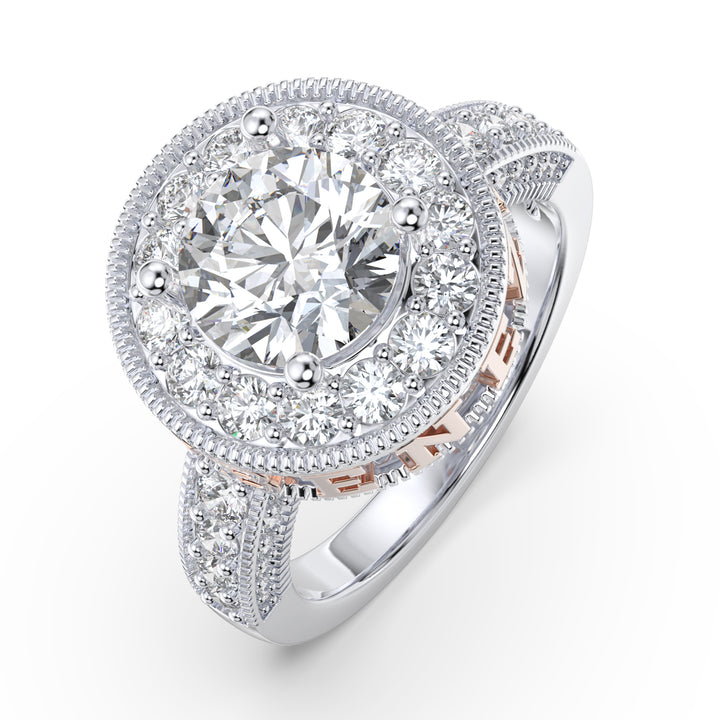 3D Jewelry Moissanite Wedding Ring