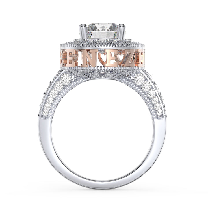 3D Jewelry Moissanite Wedding Ring
