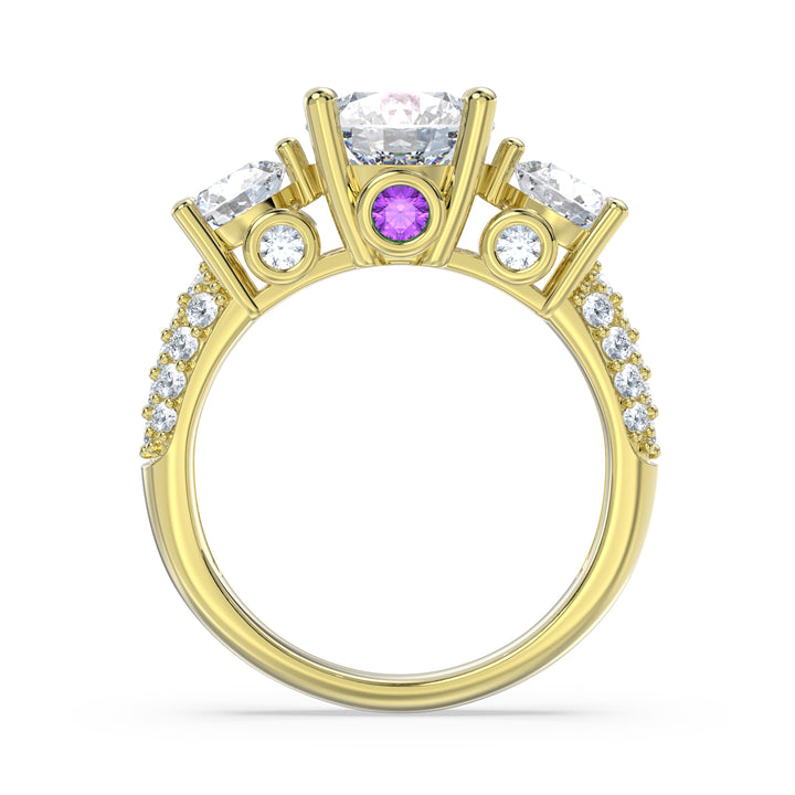 Custom 3D Jewelry Moissanite Ring
