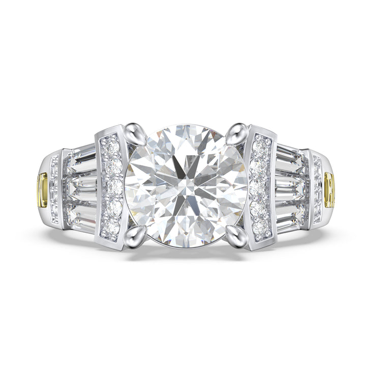 Custom 3D Moissanite Wedding Ring