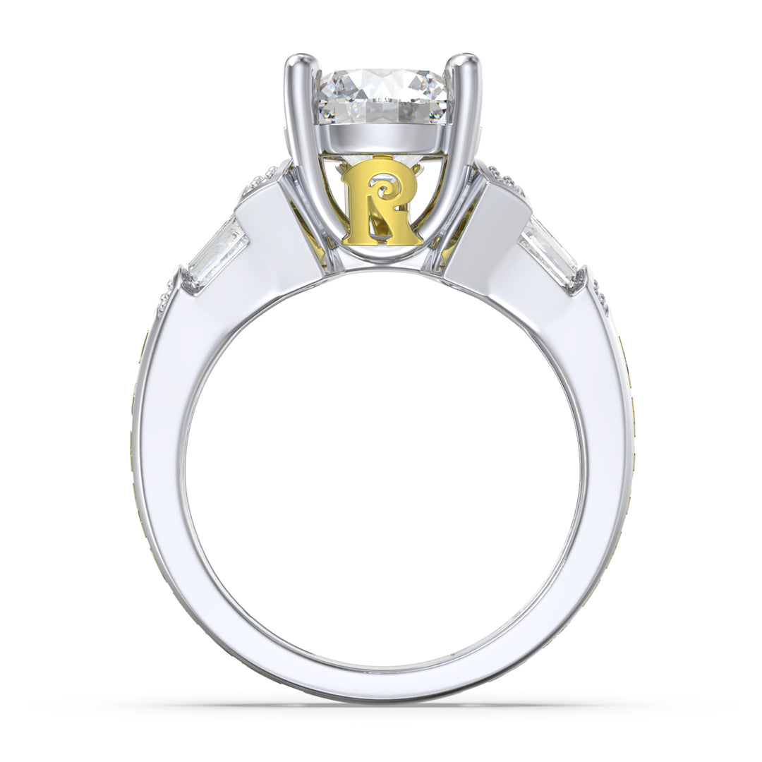 Custom 3D Moissanite Wedding Ring