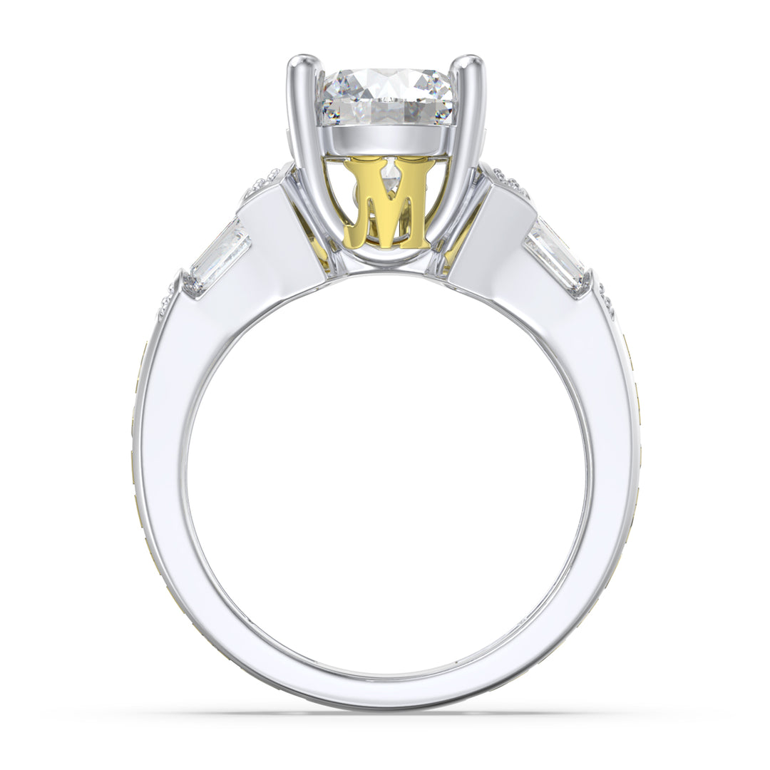 Custom 3D Moissanite Wedding Ring