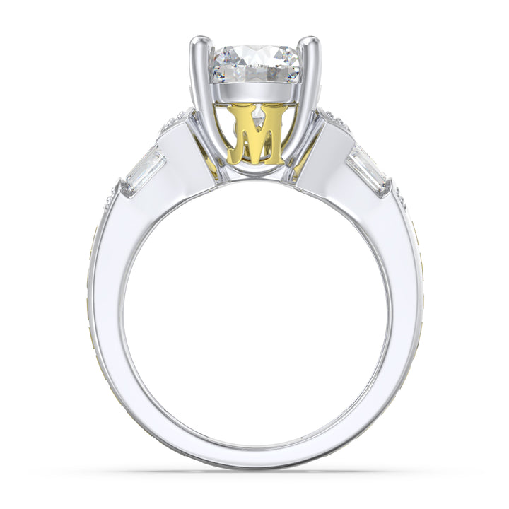 Custom 3D Moissanite Wedding Ring