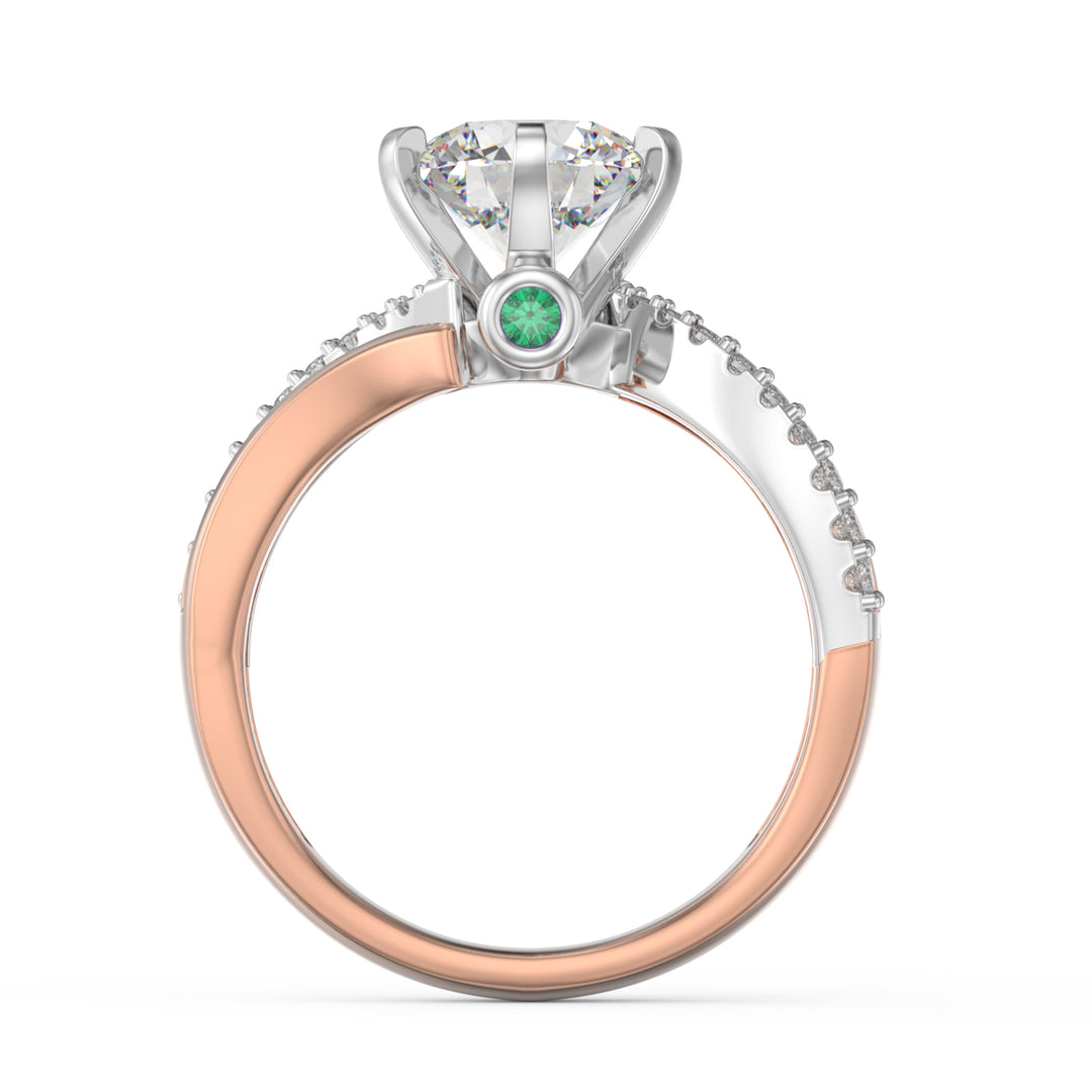 Custom Sterling Silver Moissanite Ring
