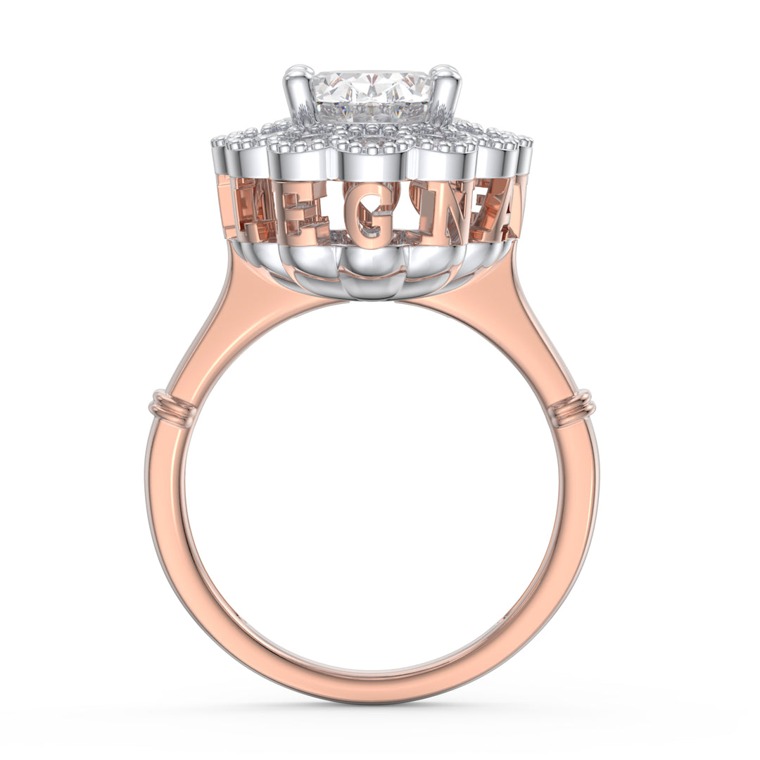 Custom 3D Sterling Silver Wedding Ring