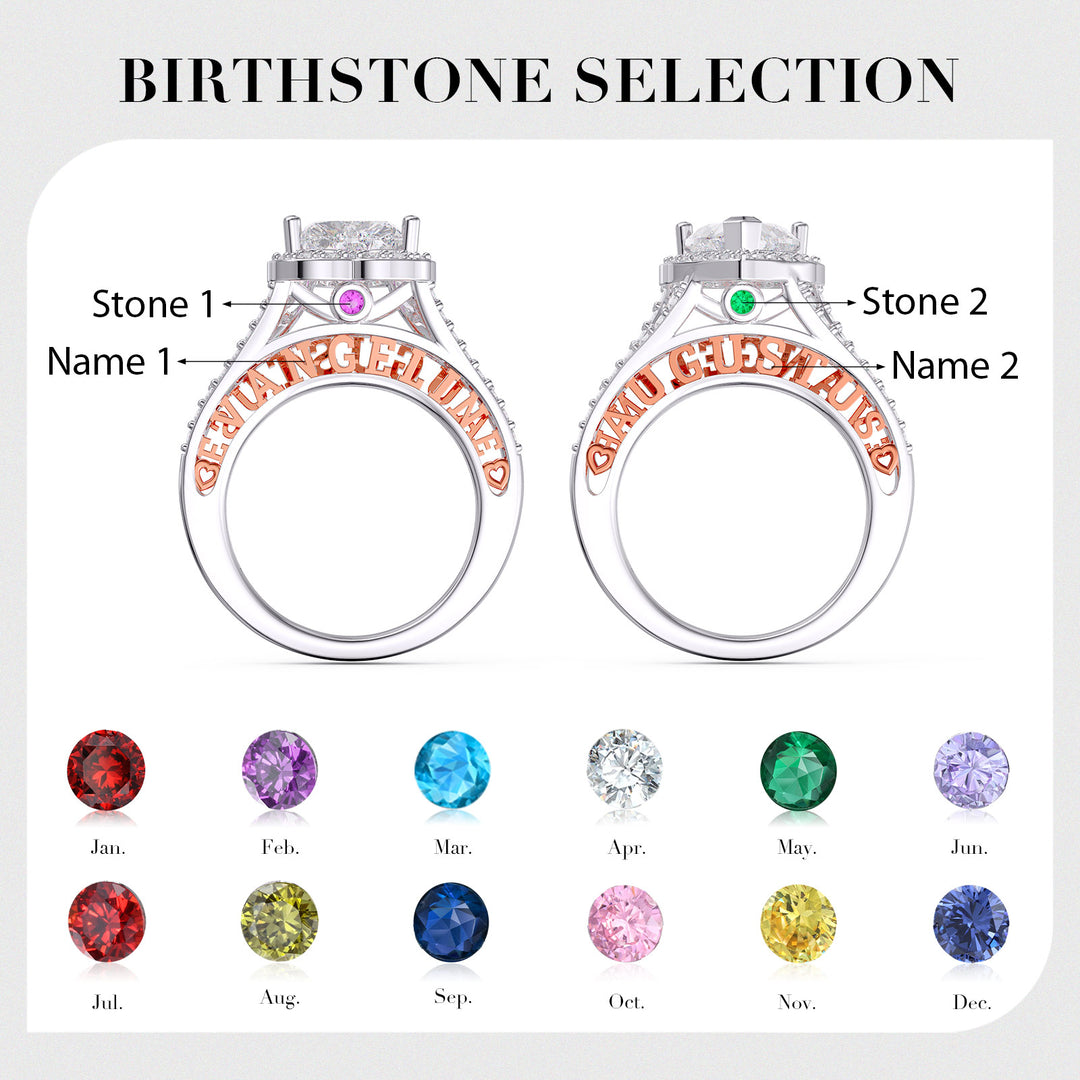 Custom 3D Jewelry Heart Wedding Ring