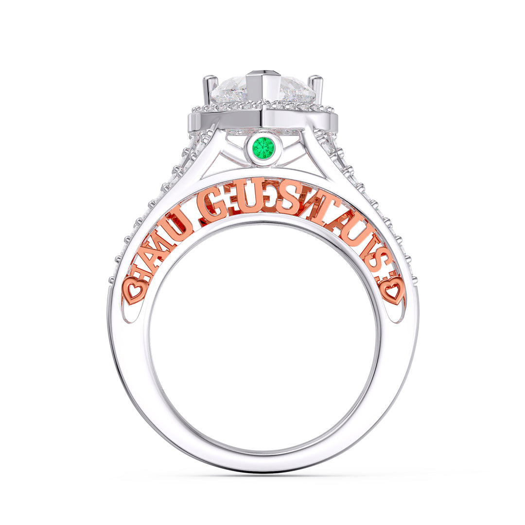 Custom 3D Jewelry Heart Wedding Ring