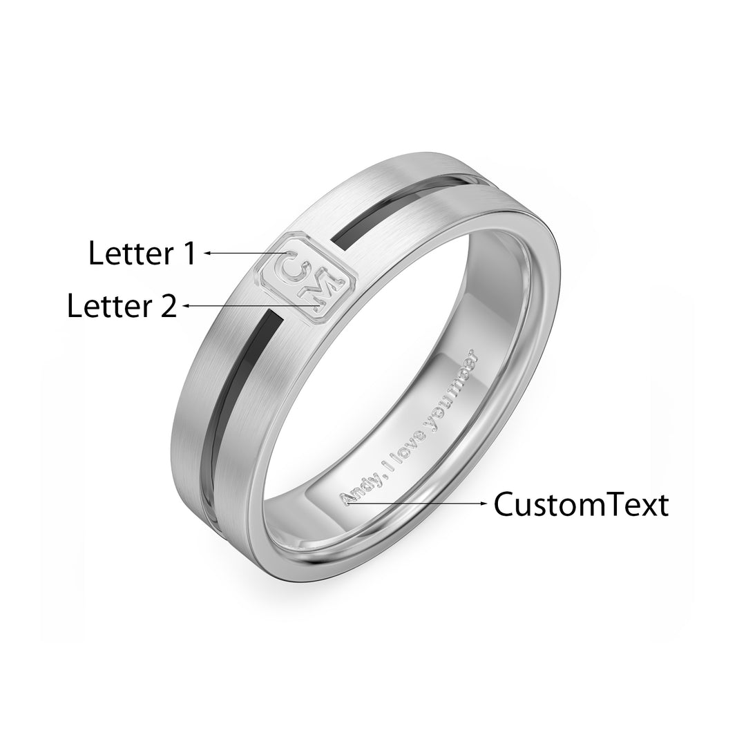 Custom 3D Wedding Couple Ring