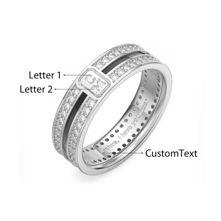 Custom 3D Wedding Couple Ring
