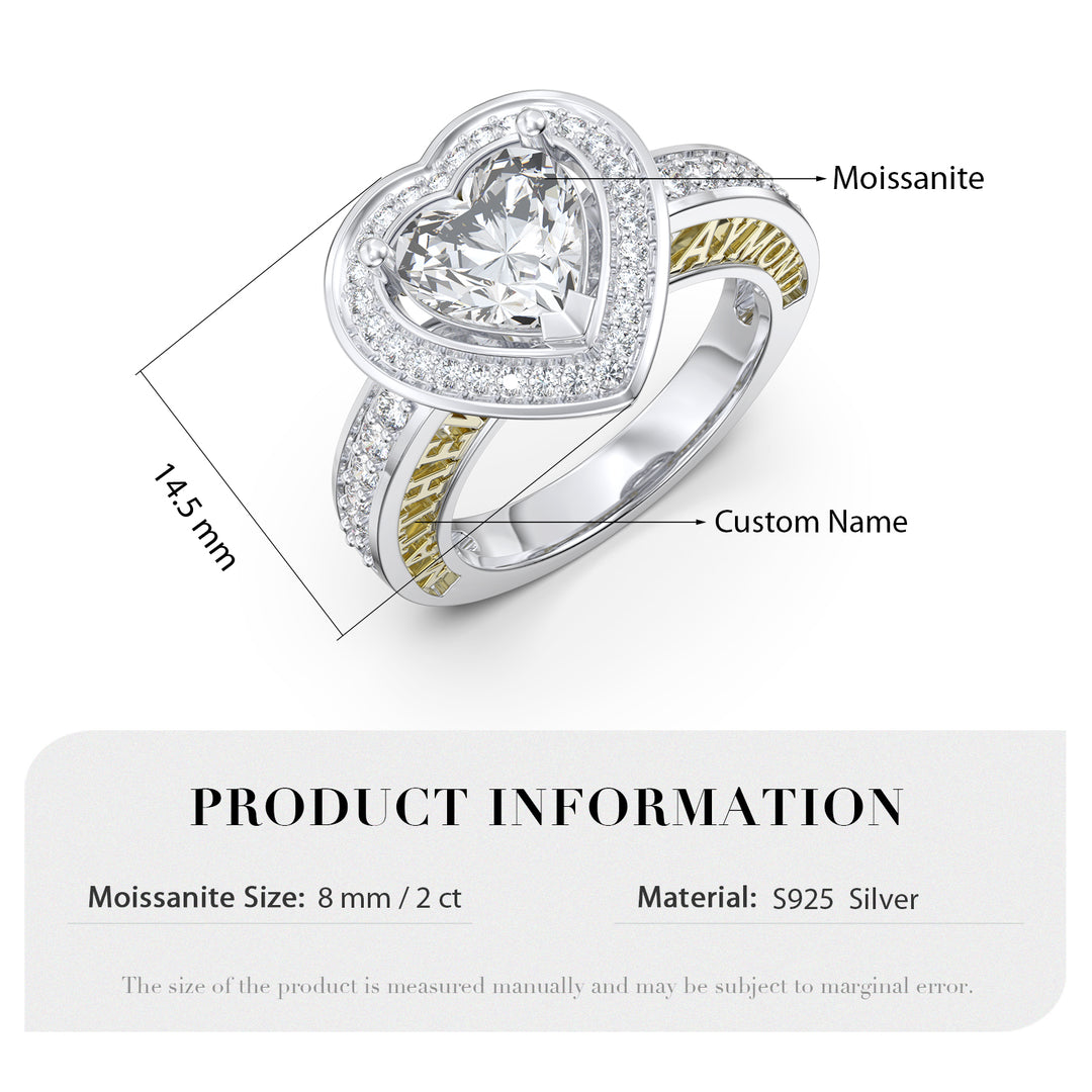 Custom 3D Sterling Silver Wedding