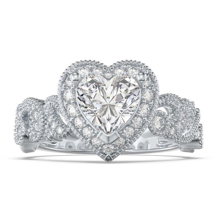 Custom  Jewelry Heart Wedding Ring