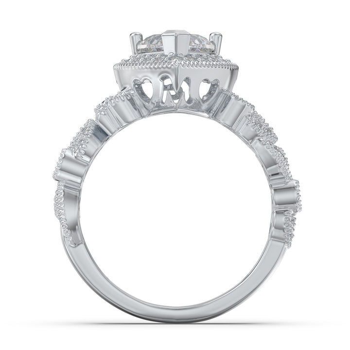 Custom  Jewelry Heart Wedding Ring