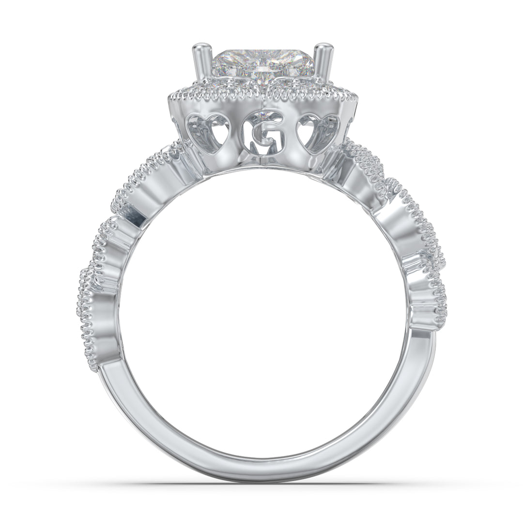 Custom  Jewelry Heart Wedding Ring