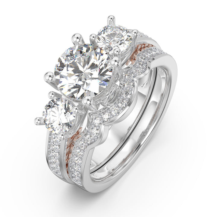 Custom 3D Wedding Couple Ring