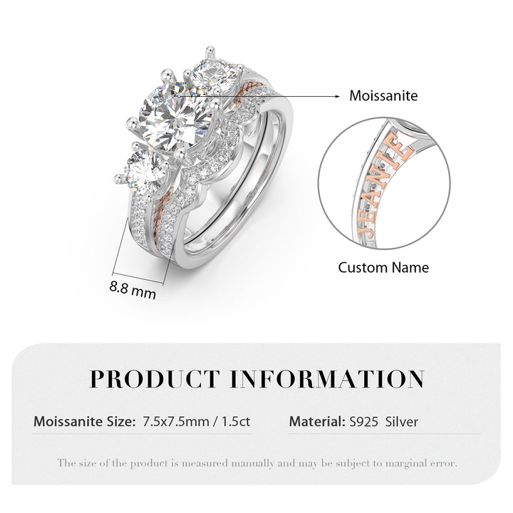Custom 3D Wedding Couple Ring