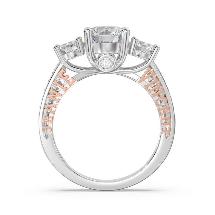 Custom 3D Wedding Couple Ring