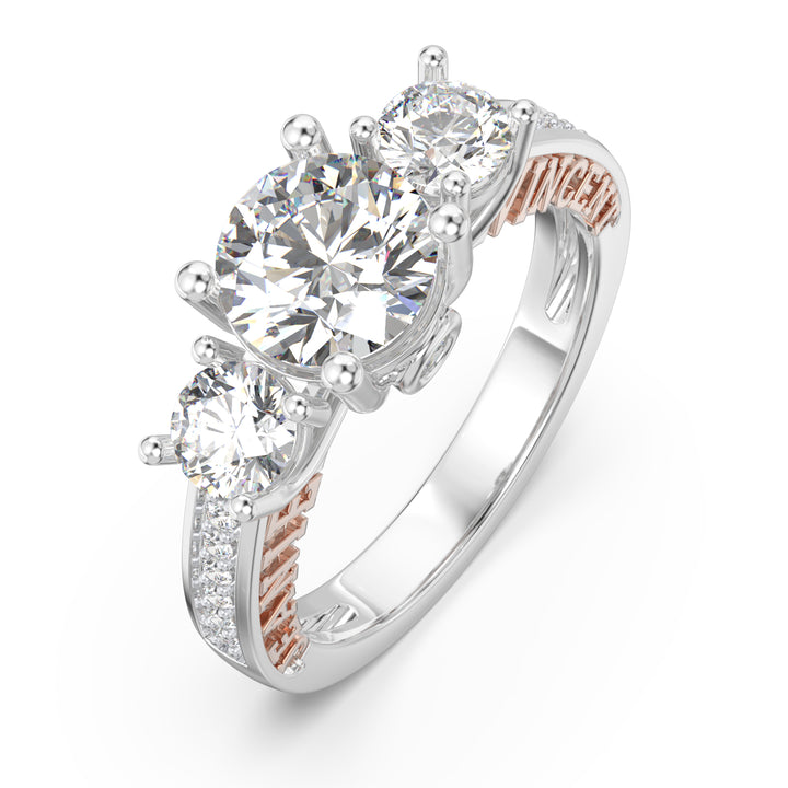 Custom 3D Wedding Couple Ring