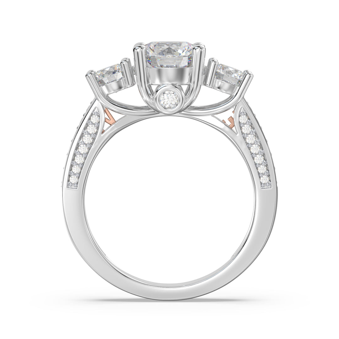 Custom 3D Wedding Couple Ring