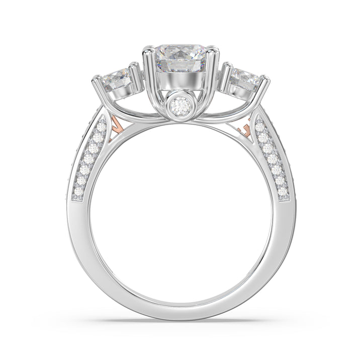 Custom 3D Wedding Couple Ring