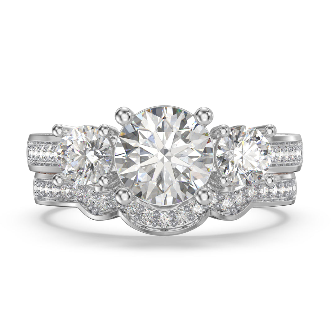 Custom 3D Wedding Couple Ring