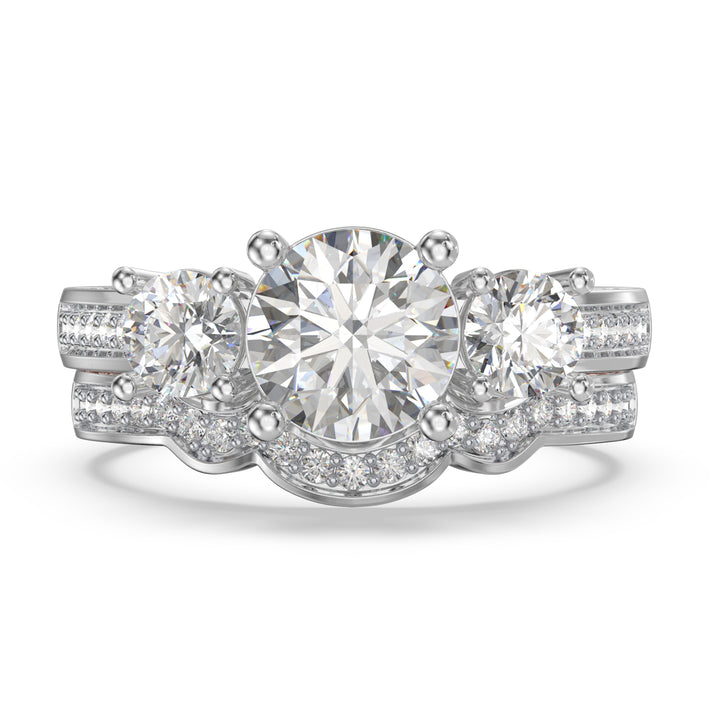 Custom 3D Wedding Couple Ring