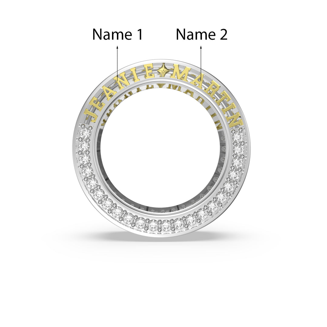 Custom 3D Jewelry Couple Ring